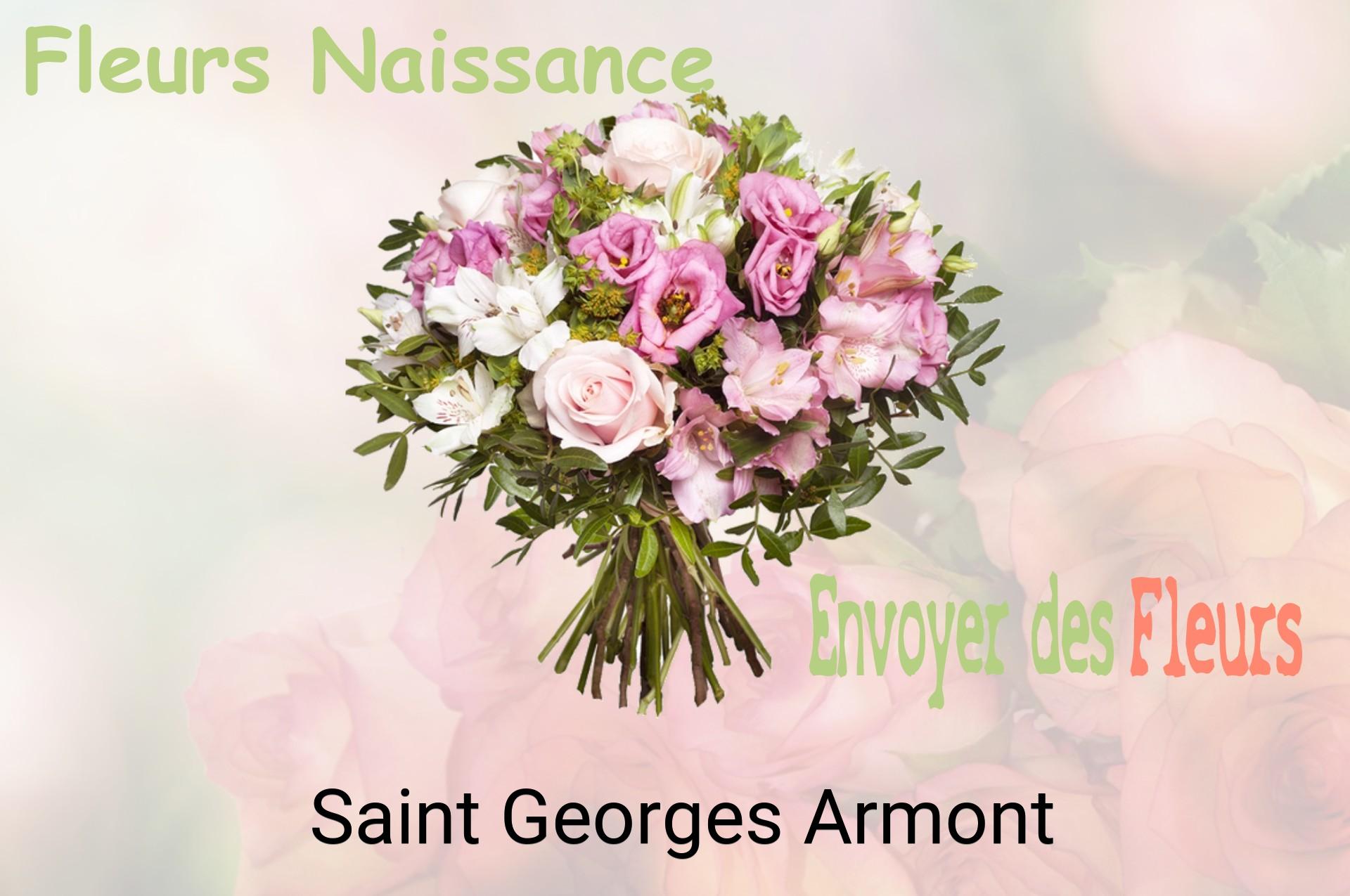 Bouquet de fleurs de naissance livré à Saint-Georges-Armont